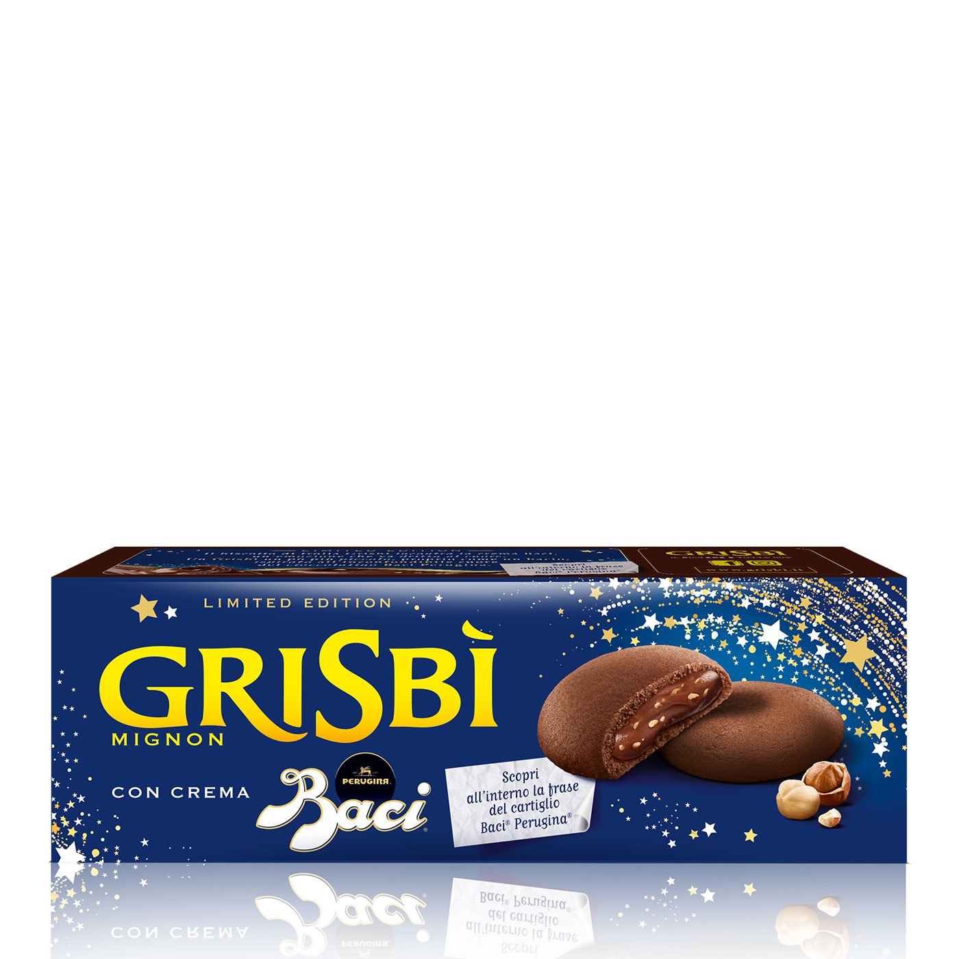 Biscoitos Grisbì Recheio Baci Perugina Vicenzi 110 g