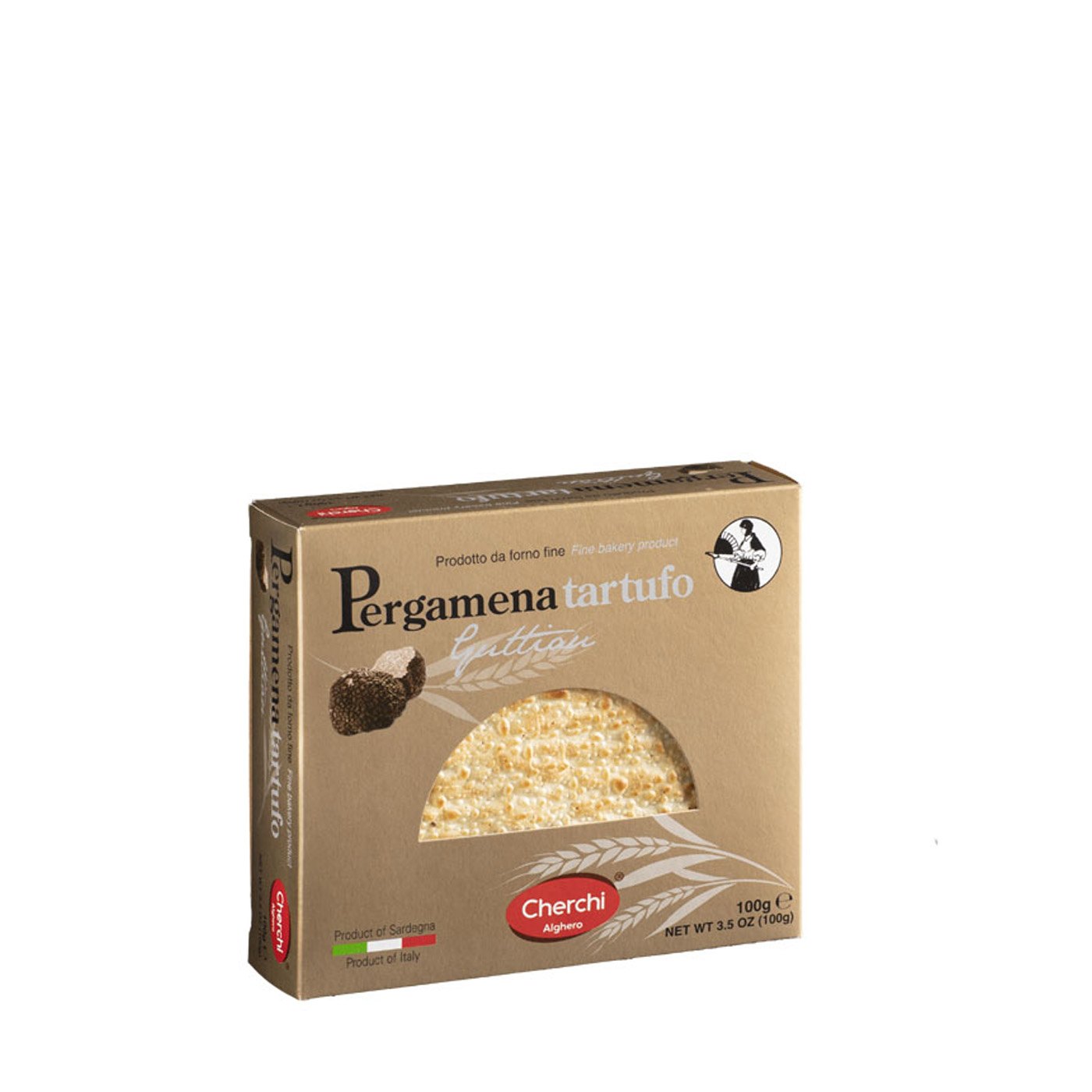 Pão Crocante Pergamena de Trufa Cherchi 100 g